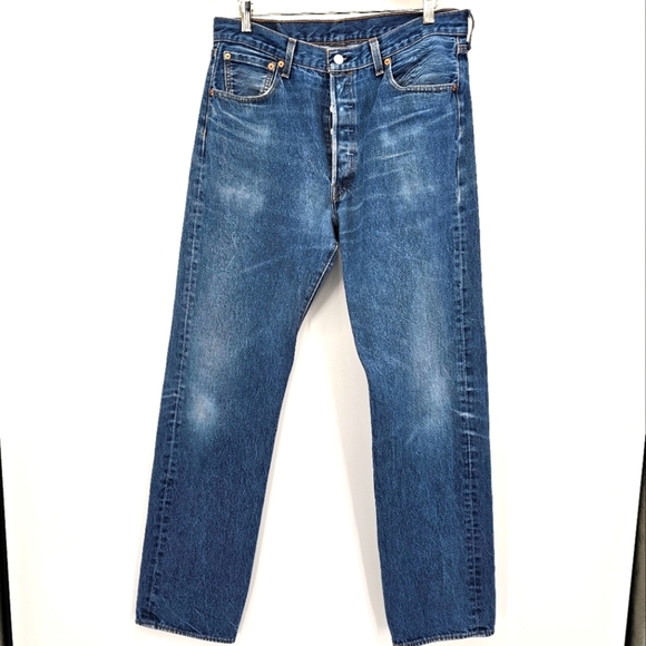 Levi's® Men's 501® Original Fit Straight Jean 36x38 Medium Wash - Picture 1 of 8